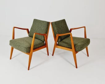 Midcentury Easy Chairs by Walter Knoll for Knoll Antimott, Germany