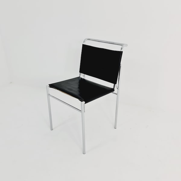 ClassiCon Roquebrune Chair in Black with Chrome Legs by Eileen Gray, 1970s
