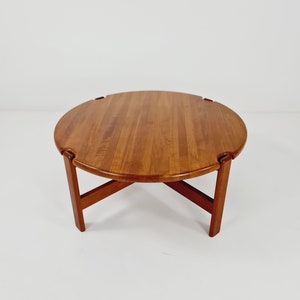 Danish teak solid coffee table/ side table By Niels Bach for Randers Möbel, 1960s