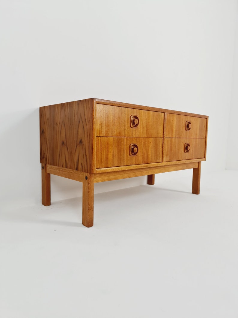 Midcentury danish design sidebord, chest of drawers, 1960s image 1