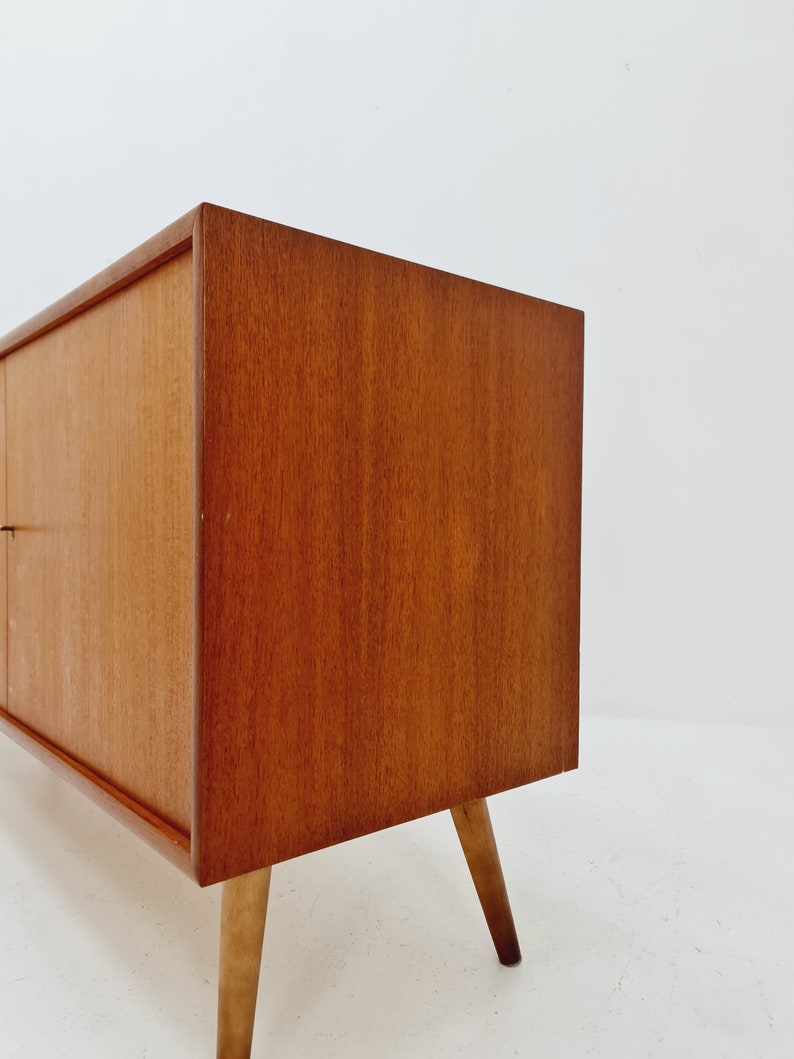 Mid century modern German teak sideboard by WK Möbel, 1960s image 10