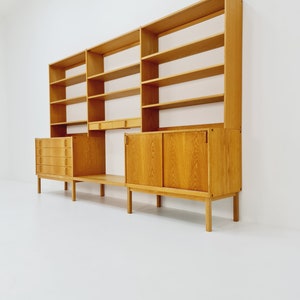 Large commode/bibliothèque modulable vintage suédoise en chêne par Fridhagen pour Bodafors, 1960 image 3