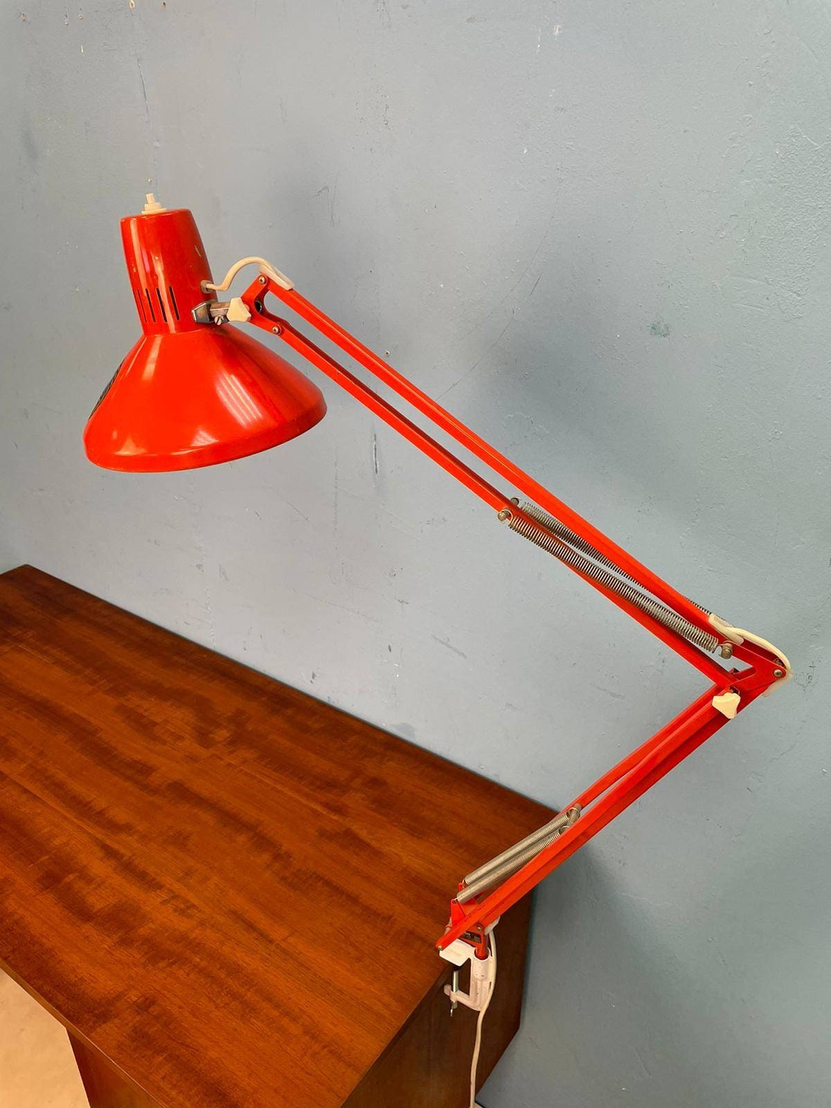 Retro Orange Desk Lamp From the 60s/70s - Etsy Canada