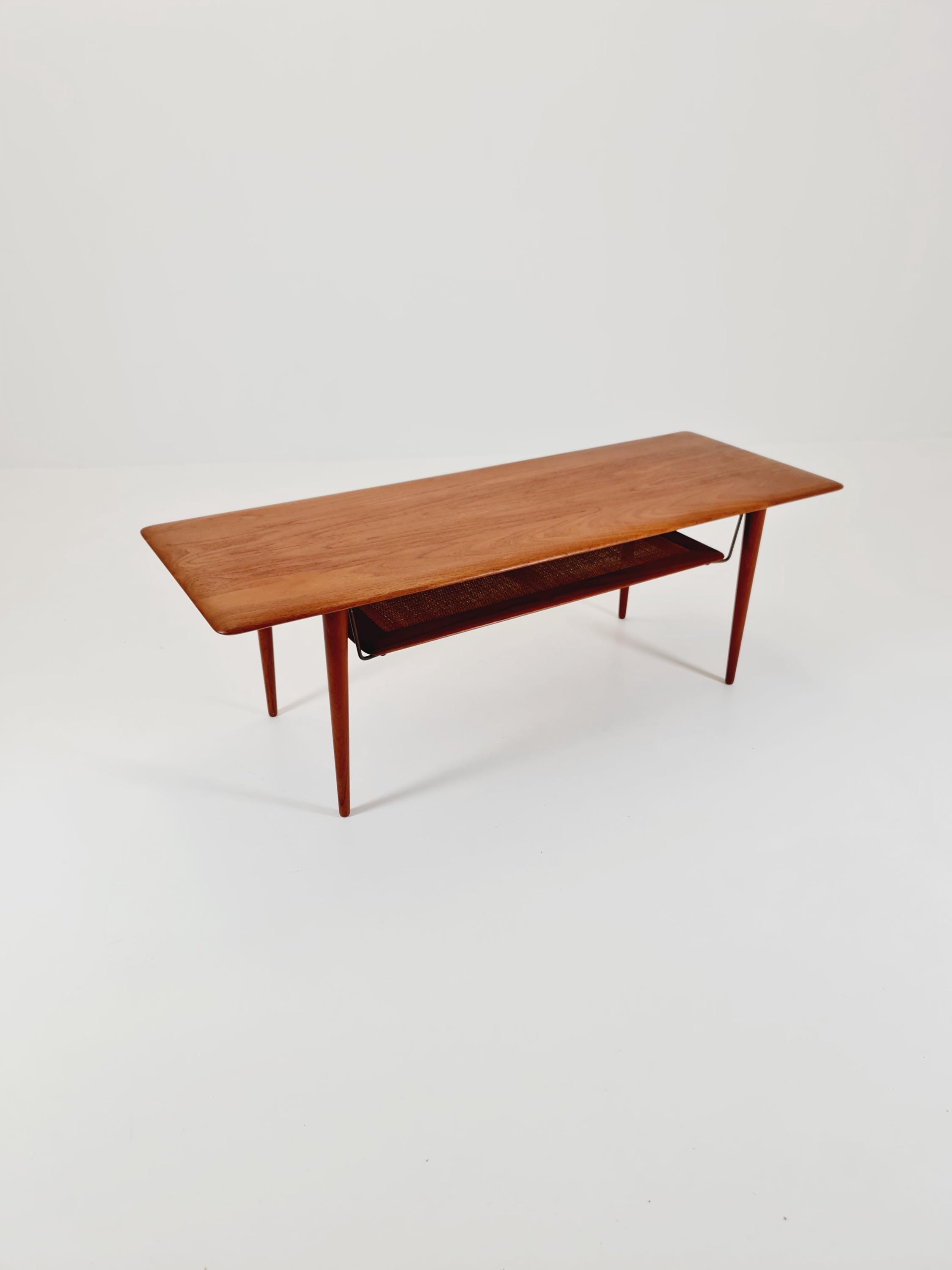 Danish Teak Coffee Table by Peter Hvidt &orla Mølgaard for France