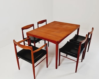 Tavolo da pranzo di HW Klein per Bramin, anni '60