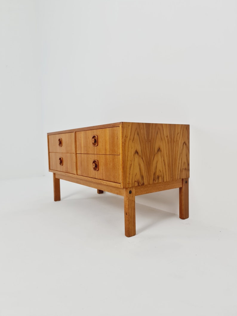 Midcentury danish design sidebord, chest of drawers, 1960s image 3