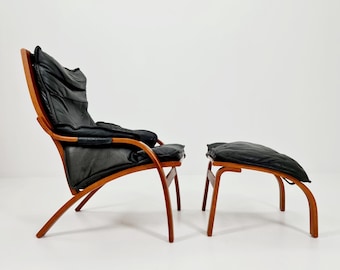 Mid-century Rare Danish Teak Paper Knife Lounge Chair/ Easy Chair