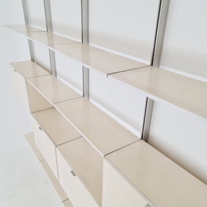 Rare Free standing Modular George Nelson Wall Unit Bookcase, Herman Miller International collection Vitra, 1960s Bild 9