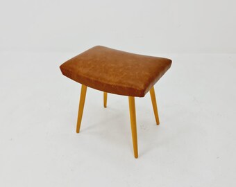 Mid century modern German ottoman/footstool make up stool from the 50s