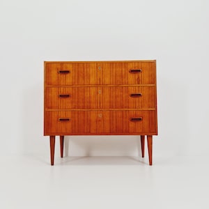 Midcentury danish design chest of drawers / drawer dresser /3 drawers cabinet, 1960s