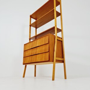 Danish freestanding Midcentury vintage bookshelf system / bookcase teak by Bengt Ruda, 1960s image 3