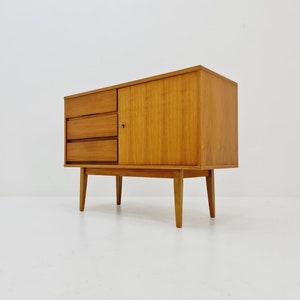 German Mid century Walnut wood chest of drawe, sideboard by FLB Möbel Fabrik , 1950s image 4