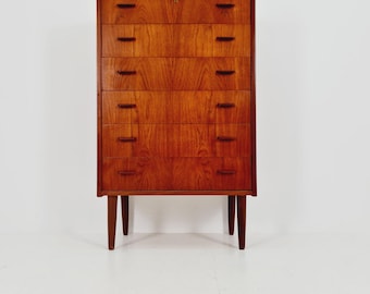 Midcentury danish design chest of drawers / drawer dresser /6 drawers cabinet By Ejsing Möbelfabrik 1960s