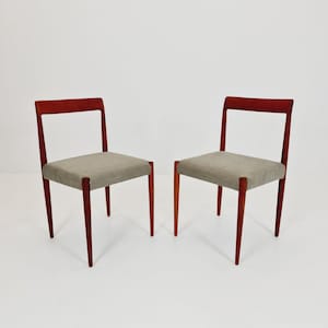Mid century German Teak Dining Chair by Lübke, 1960s, set of 2