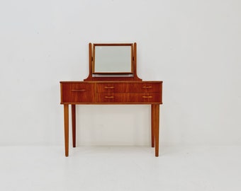 Mid Century Modern Danish teak vanity table/ make up, 1960s