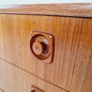 Midcentury danish design sidebord, chest of drawers, 1960s image 10