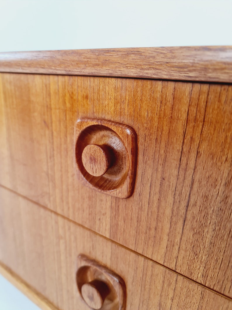 Midcentury danish design sidebord, chest of drawers, 1960s image 10