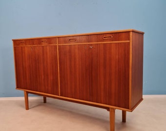 Mid Century Modern danish Scandinavian Teak Sideboard  Highboard by tage olofsson for Ulferts  from the 60s