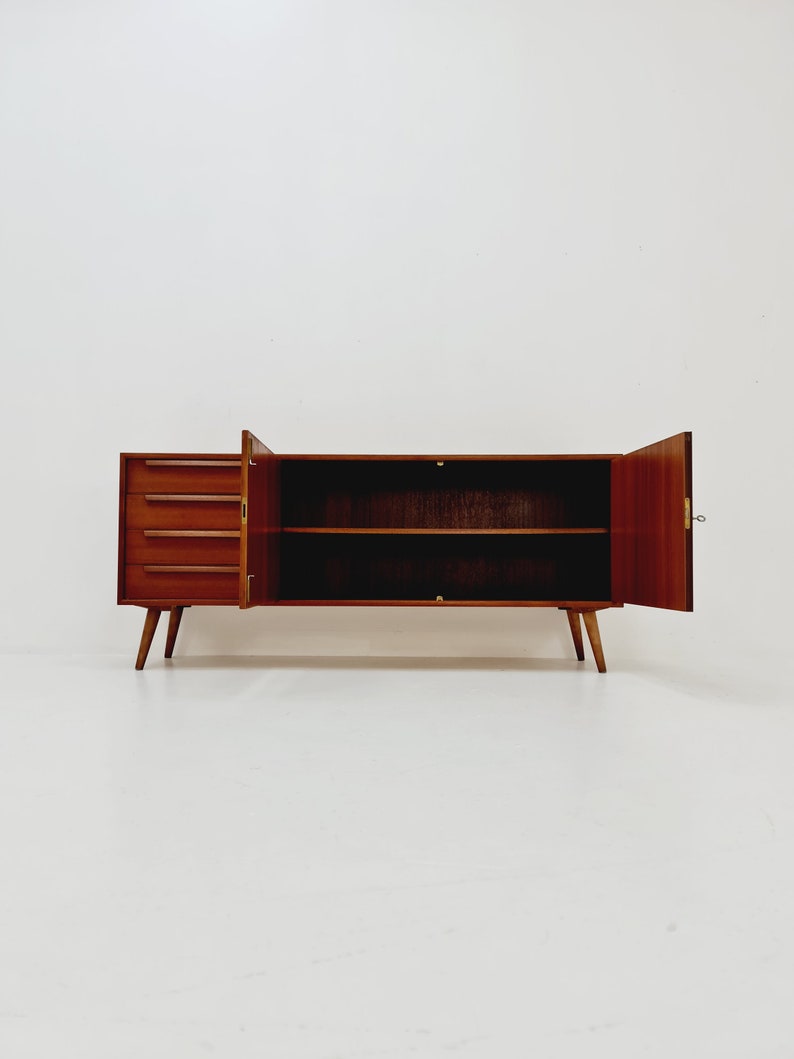 Mid century modern German teak sideboard by WK Möbel, 1960s image 2