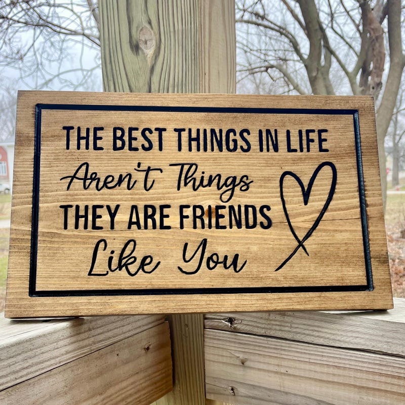 Friends Wood Sign - Etsy
