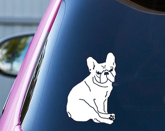 French Bulldog Decal: Frenchie Silhouette Car Sticker