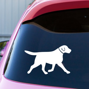 Labrador Retriever Decal: Dog Silhouette Car Window Sticker
