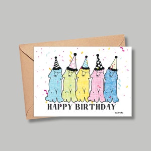 Funny Poodle Birthday Card with envelope, Dog Birthday Card, Poodle Mom dog lover card, dog birthday card for daughter, Birthday for bff