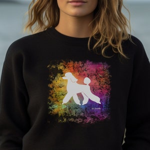Watercolor Poodle Sweatshirt: Stylish Dog Lover Gift