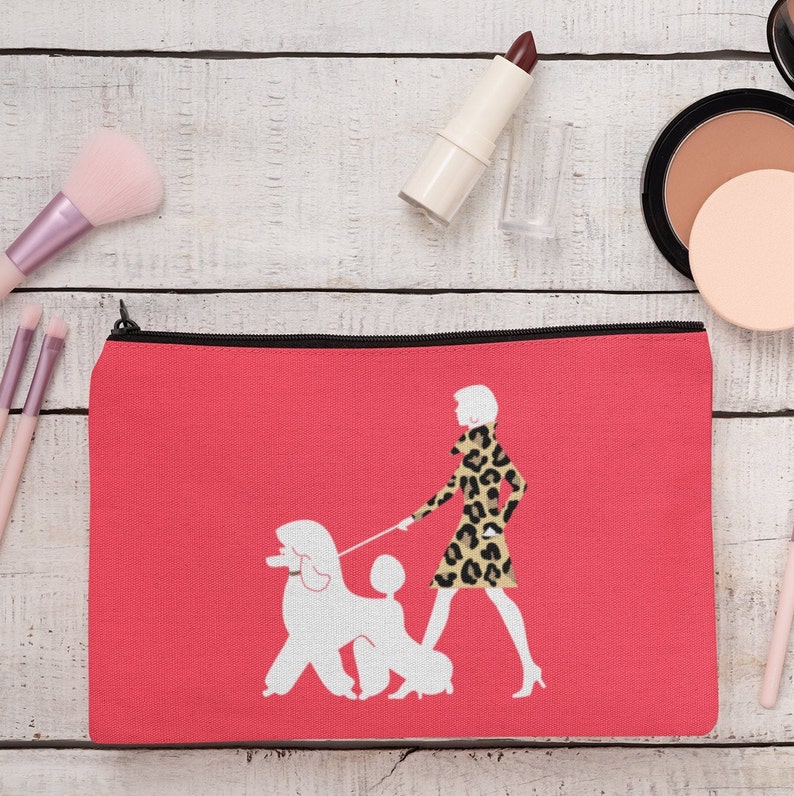 Poodle Mom Decal: Girl with Poodle Silhouette - Car Window Sticker image 5