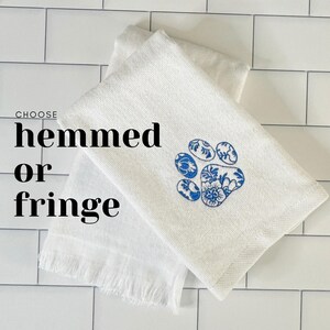 Embroidered Monogram Miniature Schnauzer Fingertip Towel: Schnauzer Lover Gift image 4