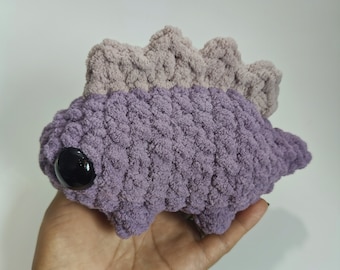 Crochet Chunky Dino/Chubby Stegosaurus/Squishy Dinosaur