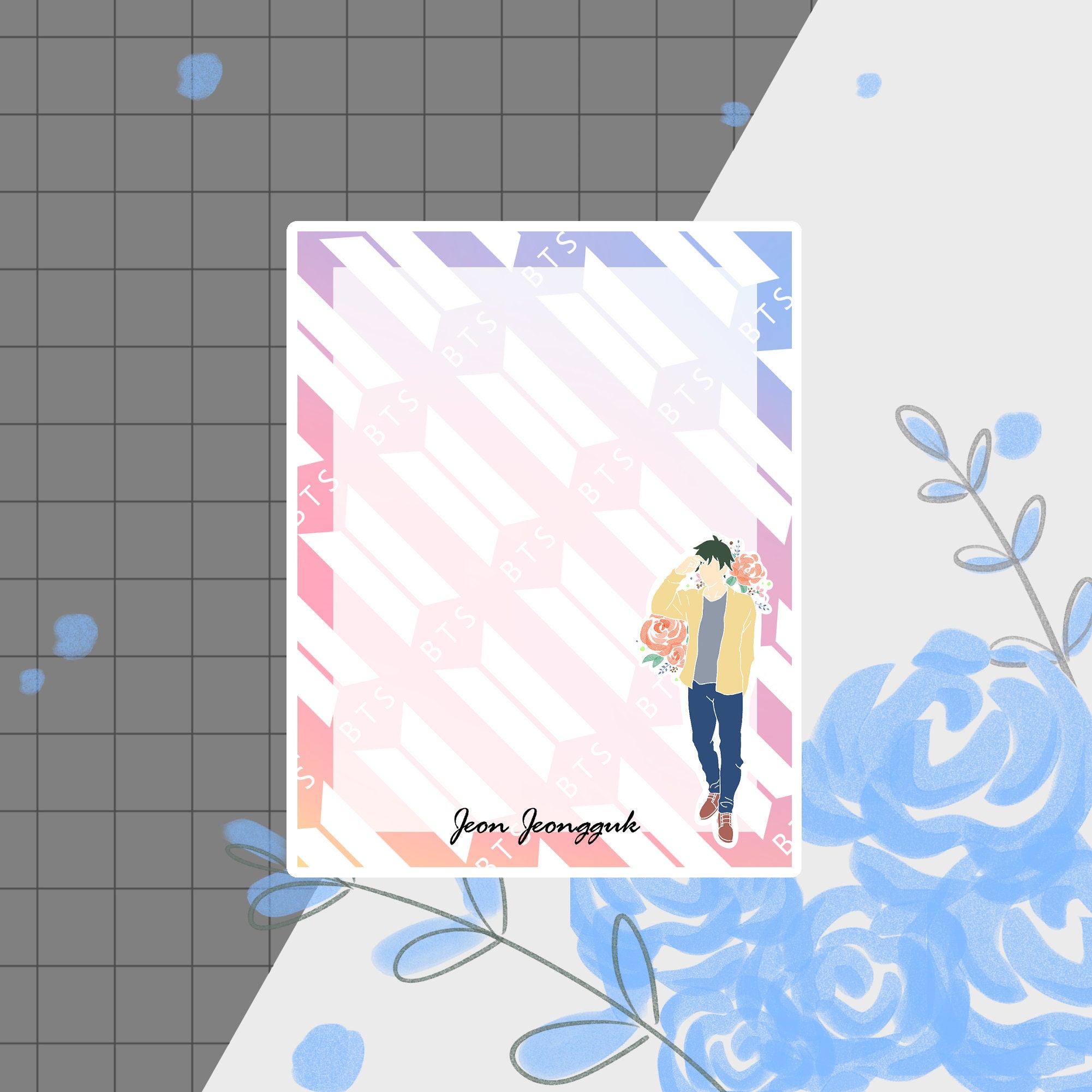 Notepad | BTS Notepad, Cute Kawaii Stationery, BTS, BTS Real Names ...