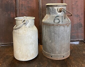 Vintage milk jugs