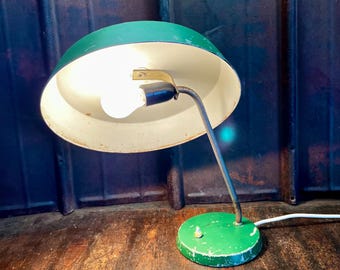 Vintage Bauhaus Tischleuchte Louis Kalff