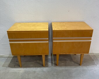 Set of 2 midcentury bedside tables