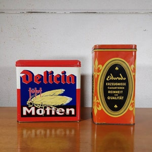 Vintage tin cans