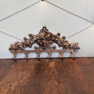 MidCentury Schlüsselbrett oder Garderobe Messing