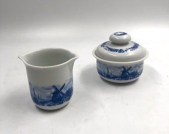 Vintage Landhausstil Zuckerdose & Milchkännchen