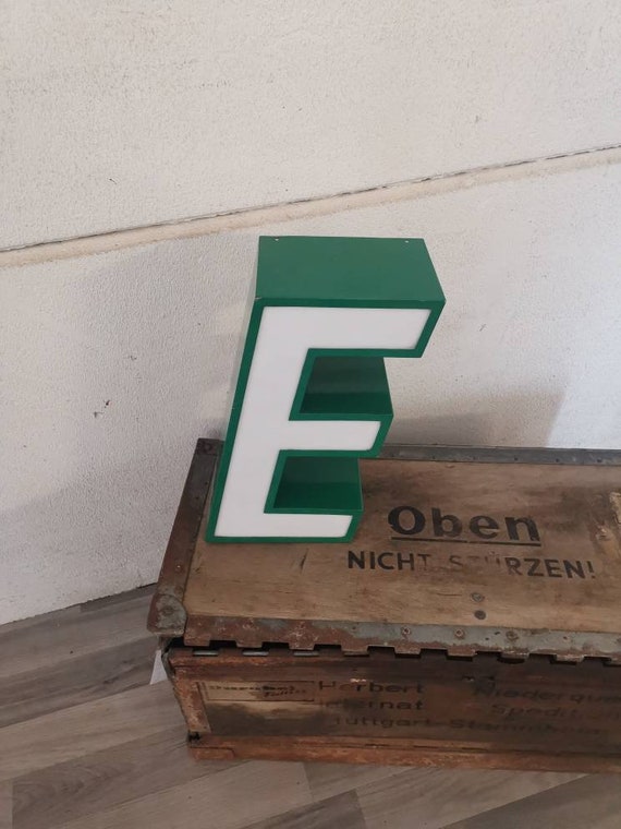 Vintage Illuminated Letter E - Etsy