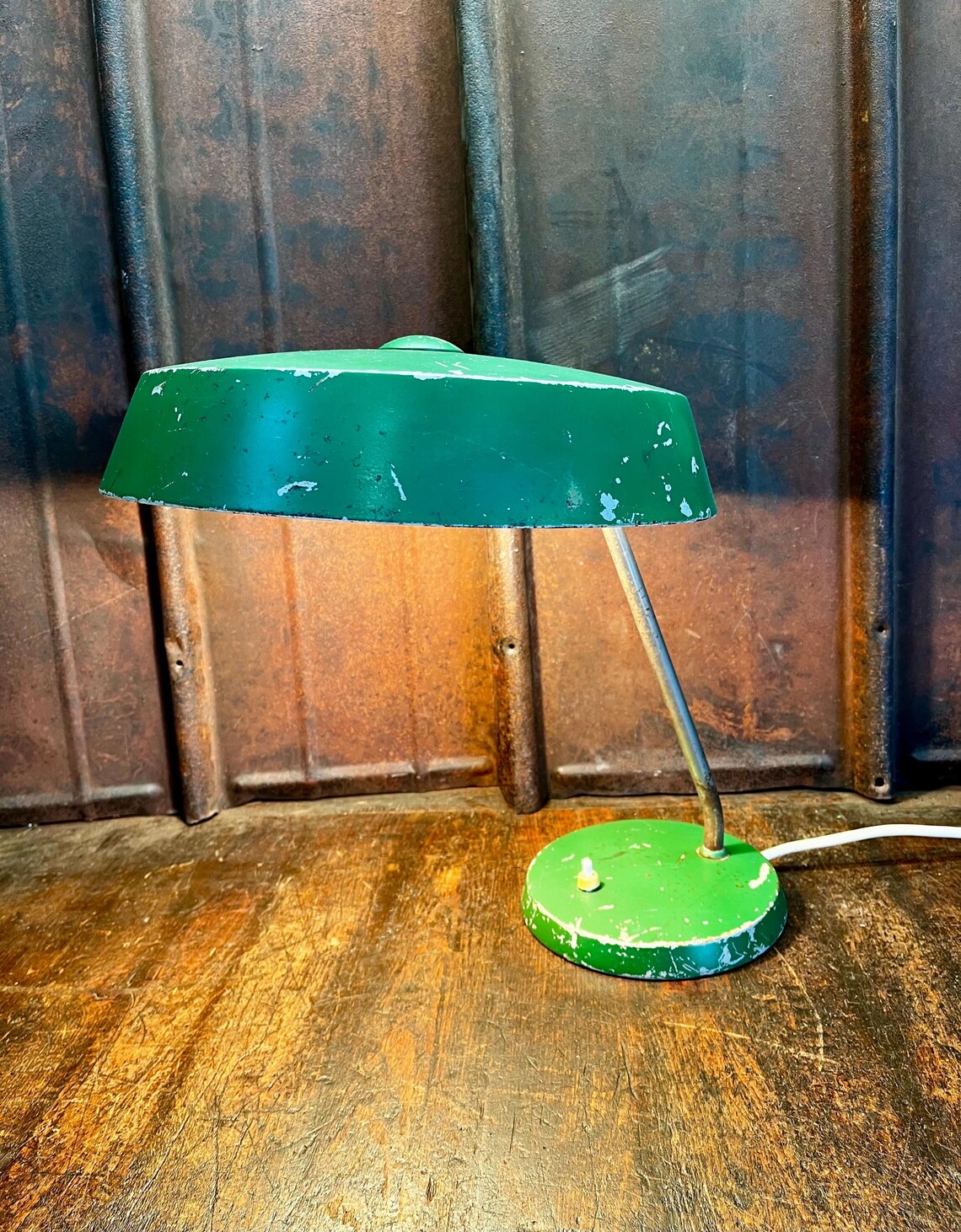 Vintage Bauhaus Tischleuchte Louis Kalff, Foto 2 von 5