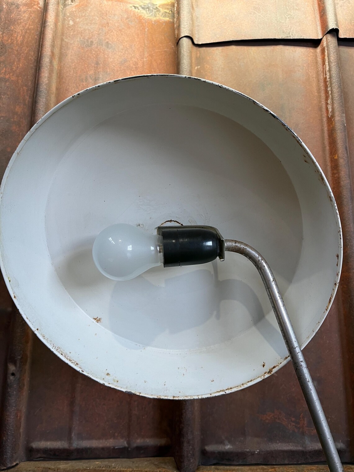 Vintage Bauhaus Tischleuchte Louis Kalff, Foto 4 von 5