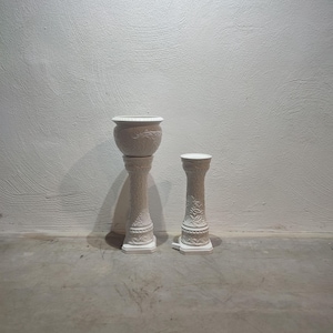 Vintage laurier bloemenkolom