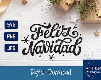 Feliz Navidad svg, spanish svg, Merry Christmas spanish svg, xmas spanish svg, Feliz svg, Navidad svg, Latina mom, Spanish Christmas