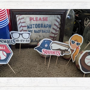 Adornos para cupcakes e imprimibles para la fiesta digital de The Sandlot