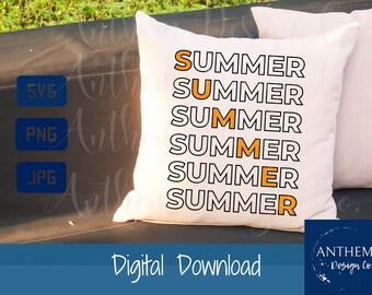 Sommer Svg, Sommer Svg, Sommer Zitat, Sommer Kreuzworträtsel Svg, Sommer Wort Suche Svg, Sommer retro, Sommer geschnitten Datei, Cricut, Silhouette
