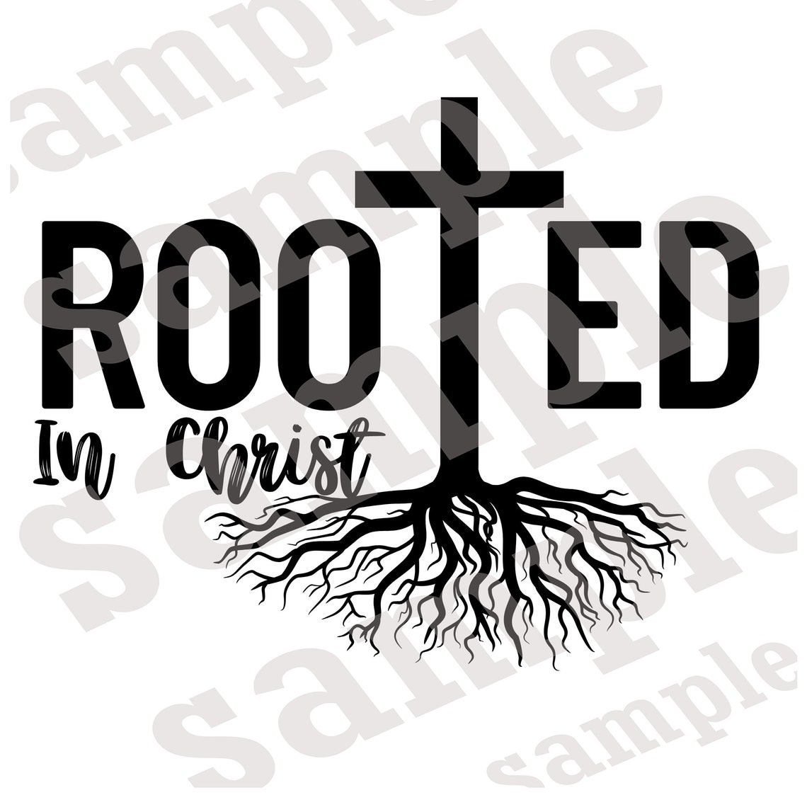 Rooted in Christ Svg Rooted in Christ Christian Svg - Etsy
