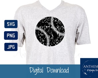 Distressed Baseball Svg, Baseball Mom Svg, Baseball Svg, Grunge Baseball Svg, strukturierte Baseball Svg, Baseball Png, Sport Svg, Baseball