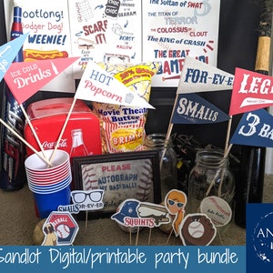 The Sandlot Digital Party Bundle, The Sandlot party decor, The Sandlot Printables, The Sandlot, The Sandlot digital downloads, Sandlot party
