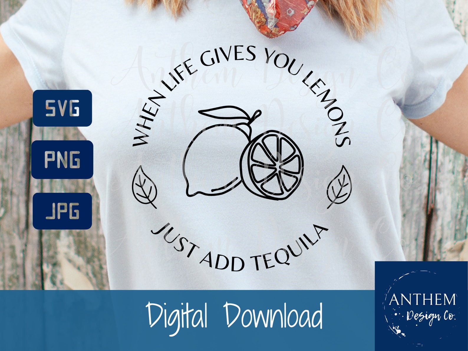 When Life Gives You Lemons Add Tequila Svg Tequila Svg Etsy