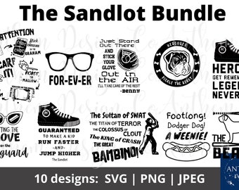 The Sandlot SVG bundle, The Sandlot svg, forever svg, smalls svg, sandlot movie svg, Babe Ruth svg, Great Bambino, baseball svg